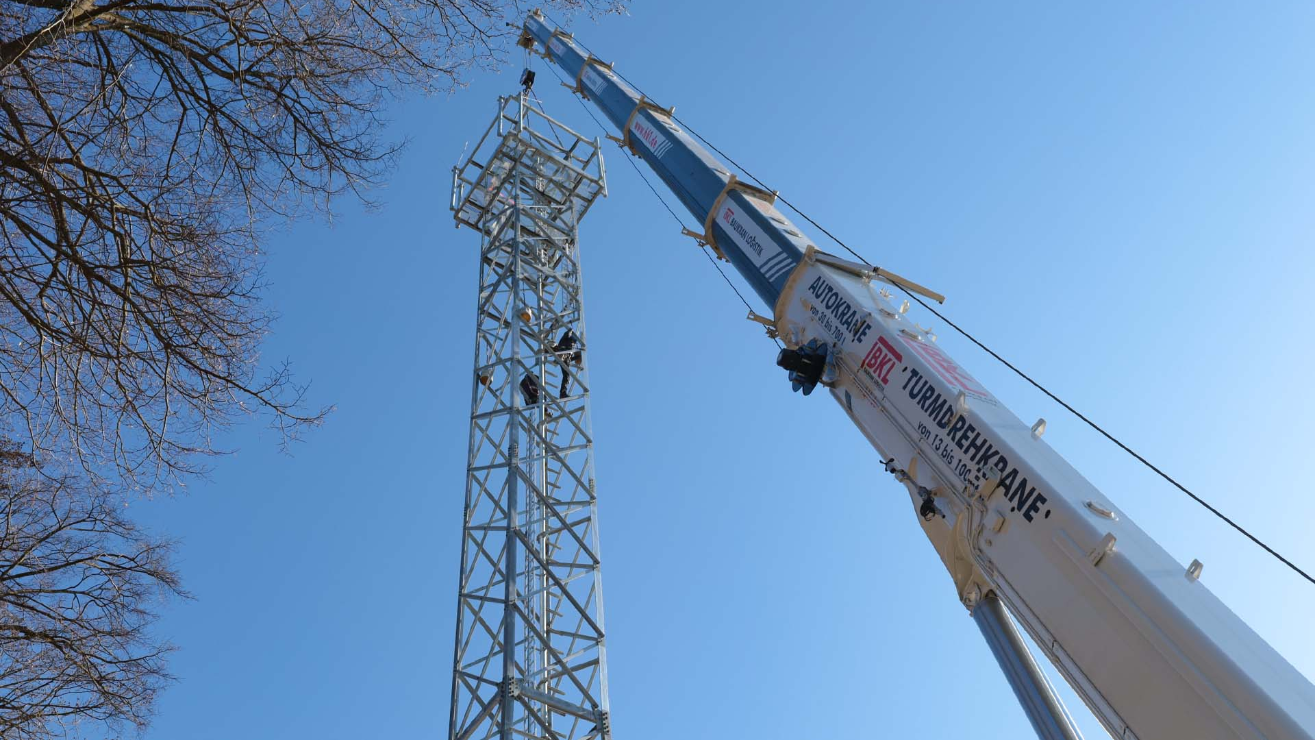 Mast construction projects in progress