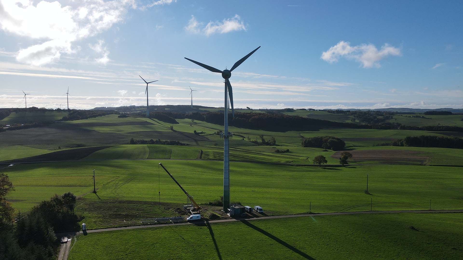 Mobile radio technology on wind turbines